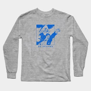 Art of a meme, Peace Was Never An Option in blue ink Long Sleeve T-Shirt